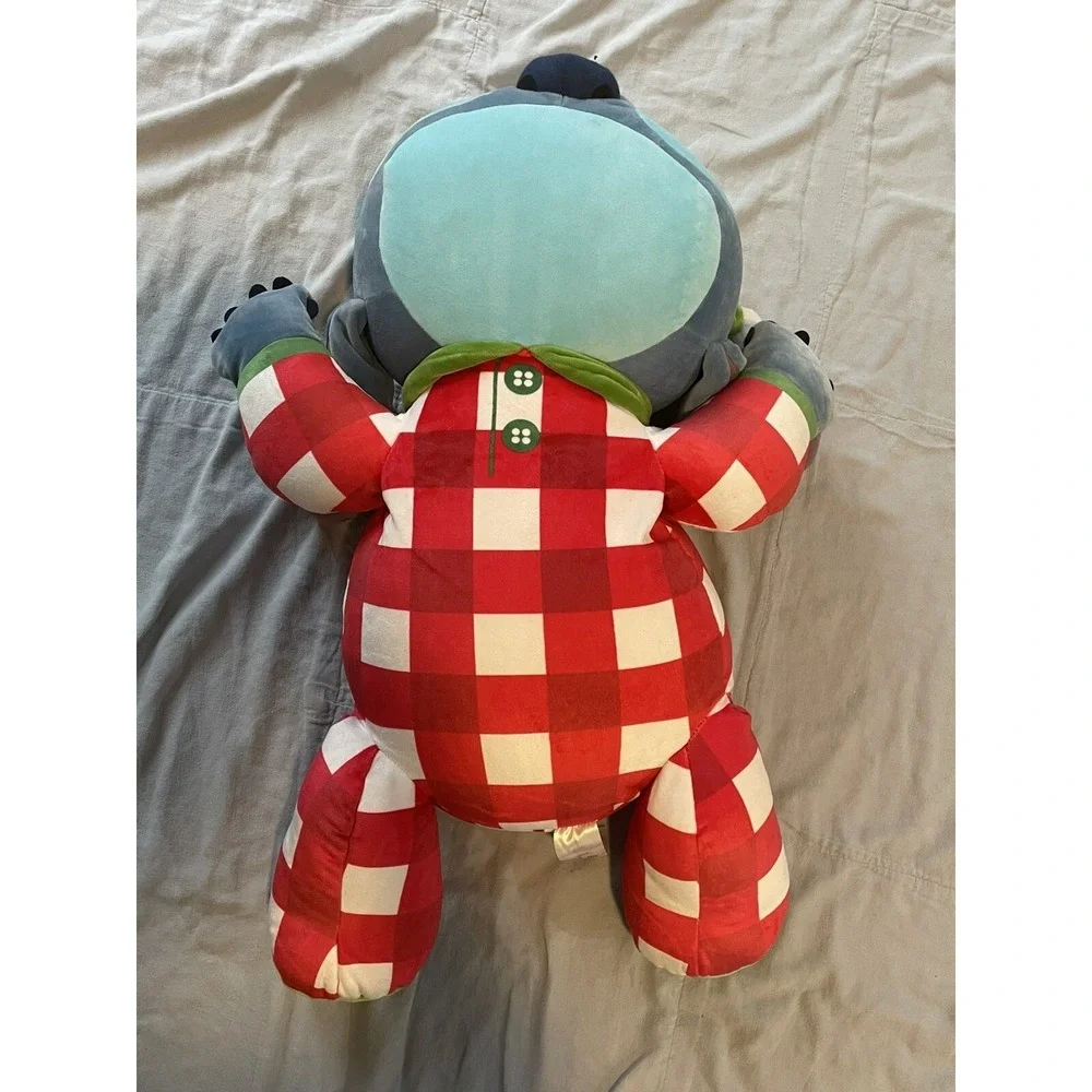 Walt Disney‎ Sleeping Stitch Holiday Pajamas Cuddleez Pillow Plush Jumbo 24